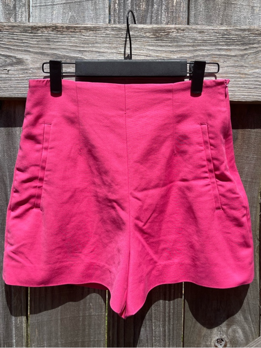 Zara Hot Pink High-Waist Women's Shorts Sz S